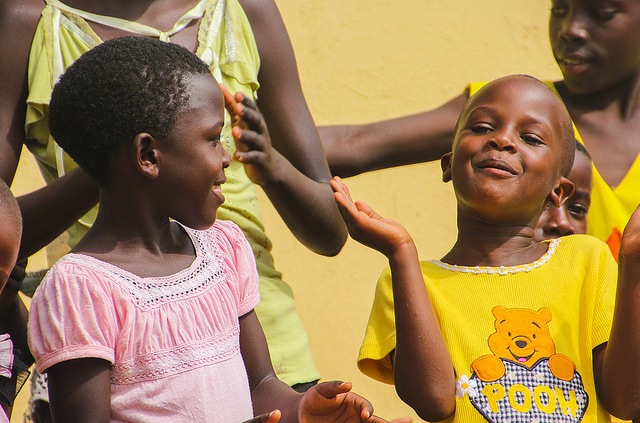 Some of the children that have benefited from the work 40-40 does.