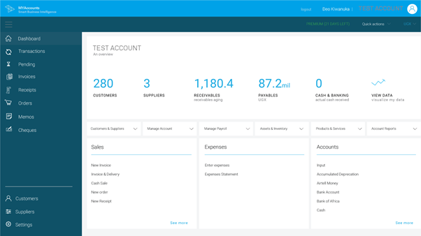 MYAccounts (myaccounts.ug) web interface.