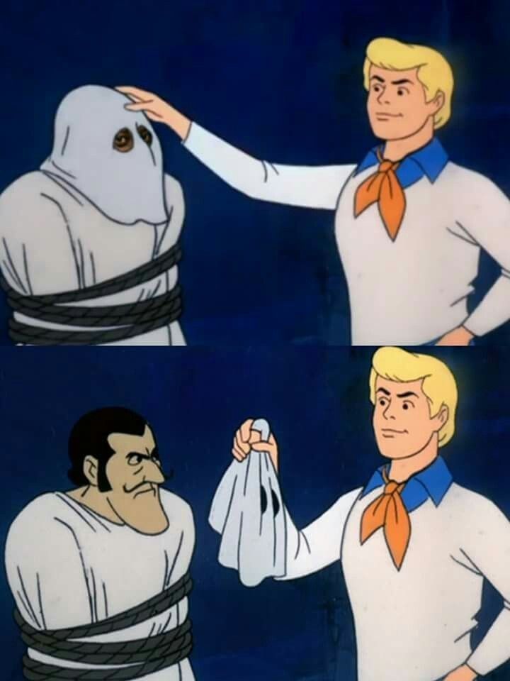 "Scooby-Doo, Where Are You!" - Fred unmasks ghost impersonator